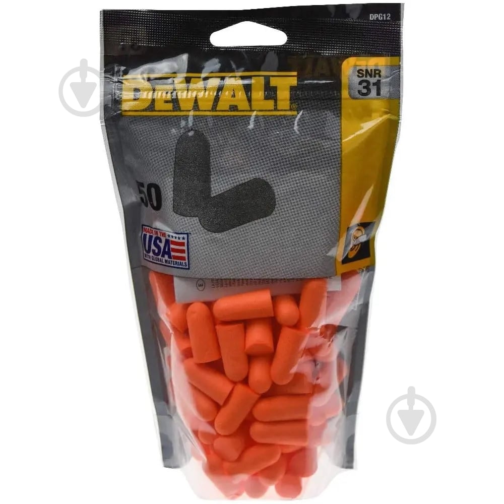 Беруши DeWalt DPG12BG50 50 пар - фото 1