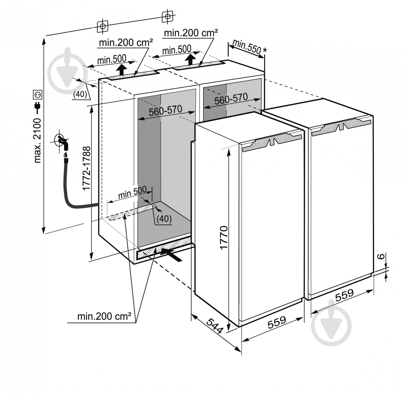 Холодильник Liebherr SBS 70I4 24 003 - фото 7 Холодильник Liebherr SBS 70I4 24 003 - фото 7
