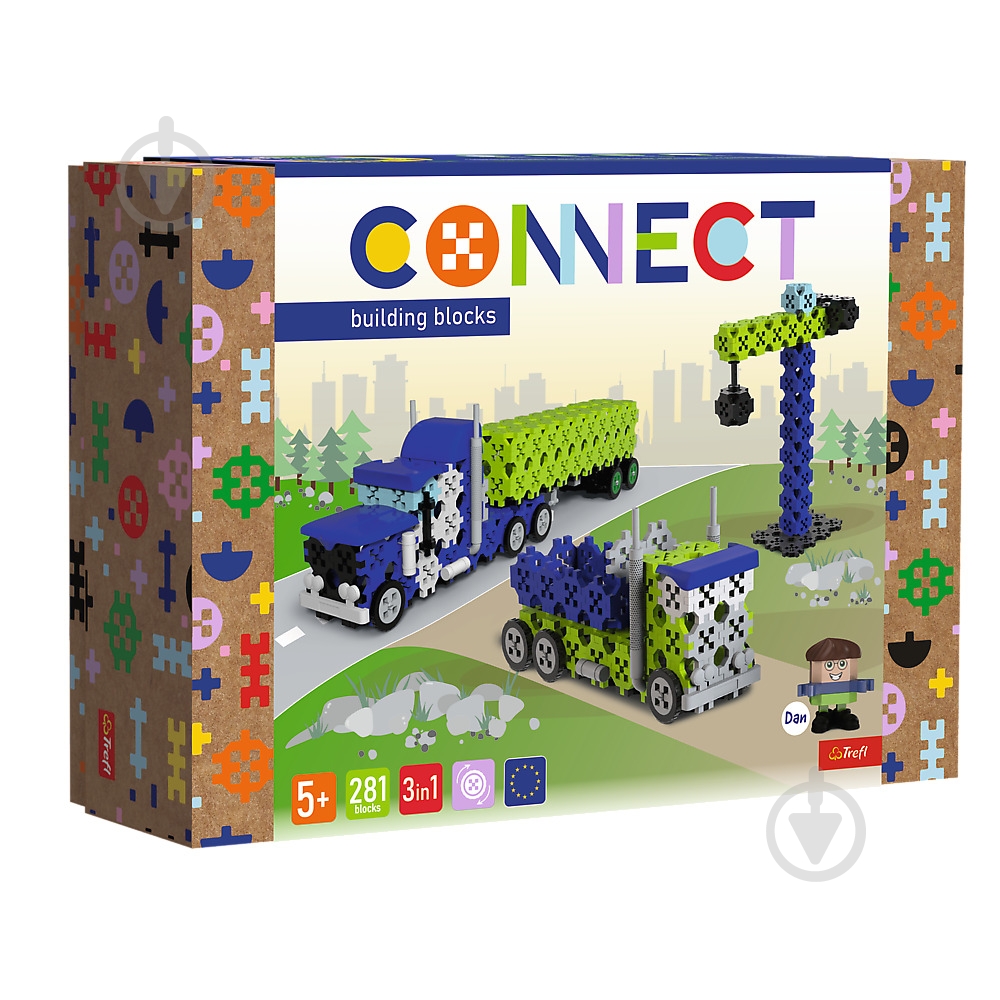 Конструктор Trefl 3в1, 281 деталей 61977 - фото 1