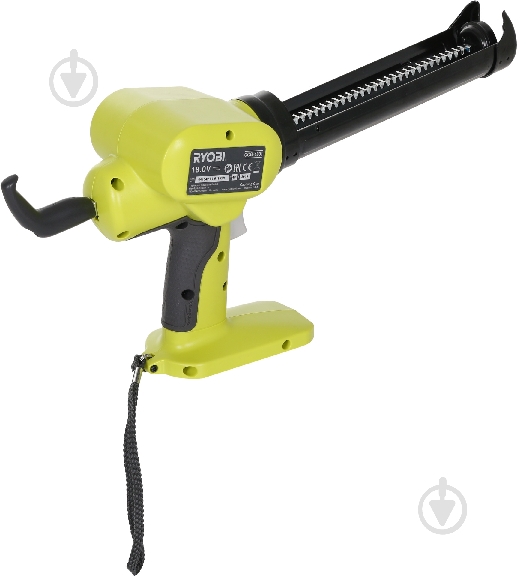 Пистолет для герметика RYOBI CCG1801MHG - фото 2 Пистолет для герметика RYOBI CCG1801MHG - фото 2
