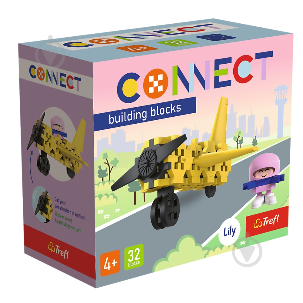 Конструктор Trefl Самолёт, 32 деталей 62042 - фото 1 Конструктор Trefl Самолёт, 32 деталей 62042 - фото 1