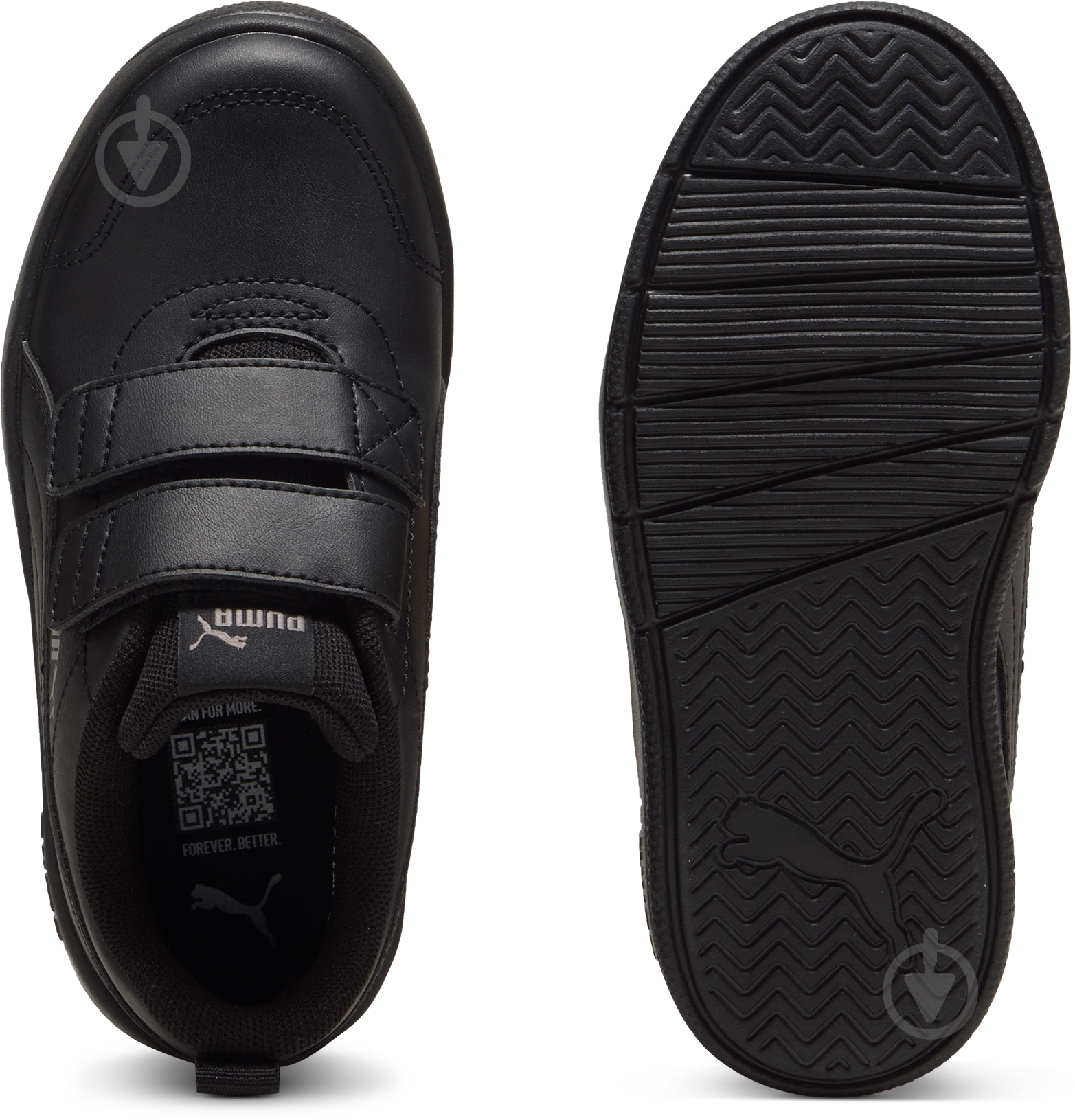 Кросівки дитячі демісезонні Puma COURTFLEX V3 V PS 39764201 р.35 чорні - фото 6