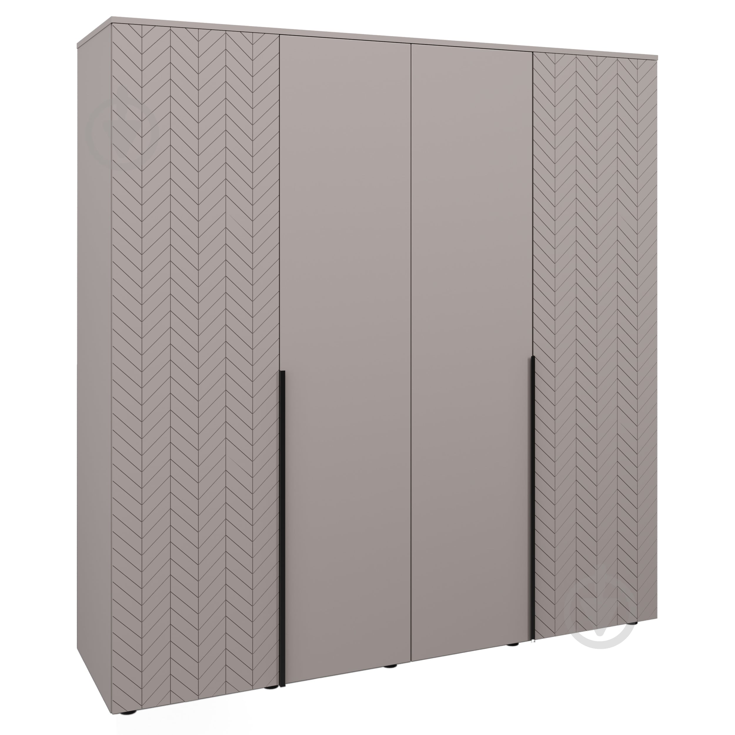 Шкаф Вісент Флай 4дв 2100х2000х600 мм кашемир - фото 1