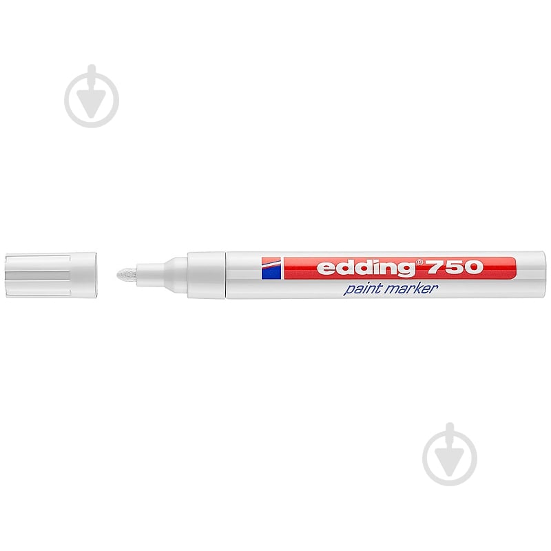 Маркер Edding Paint 2-4 мм круглый белый e-750/49 - фото 1