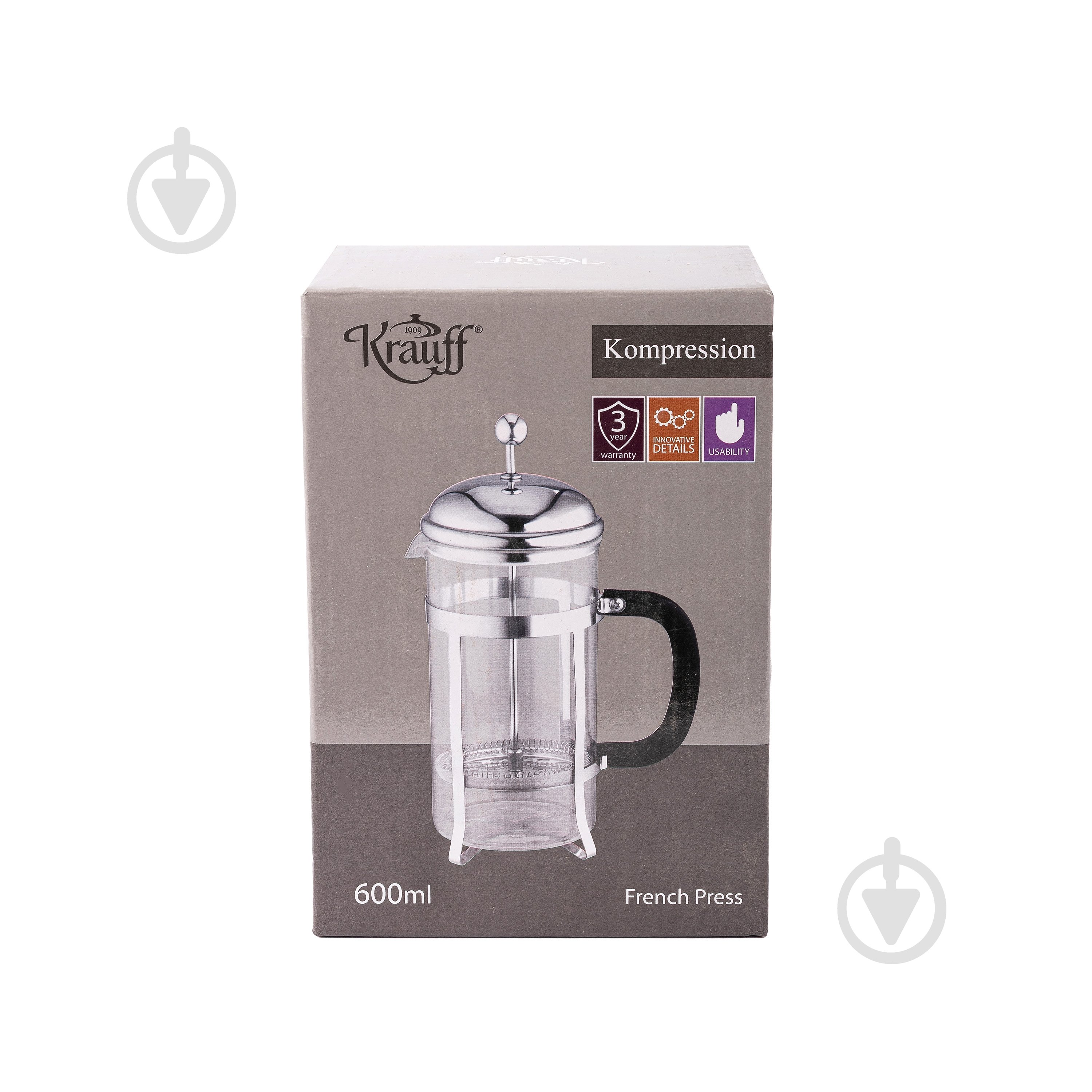 Френч-пресс Krauff 600 мл 26-177-006 - фото 5