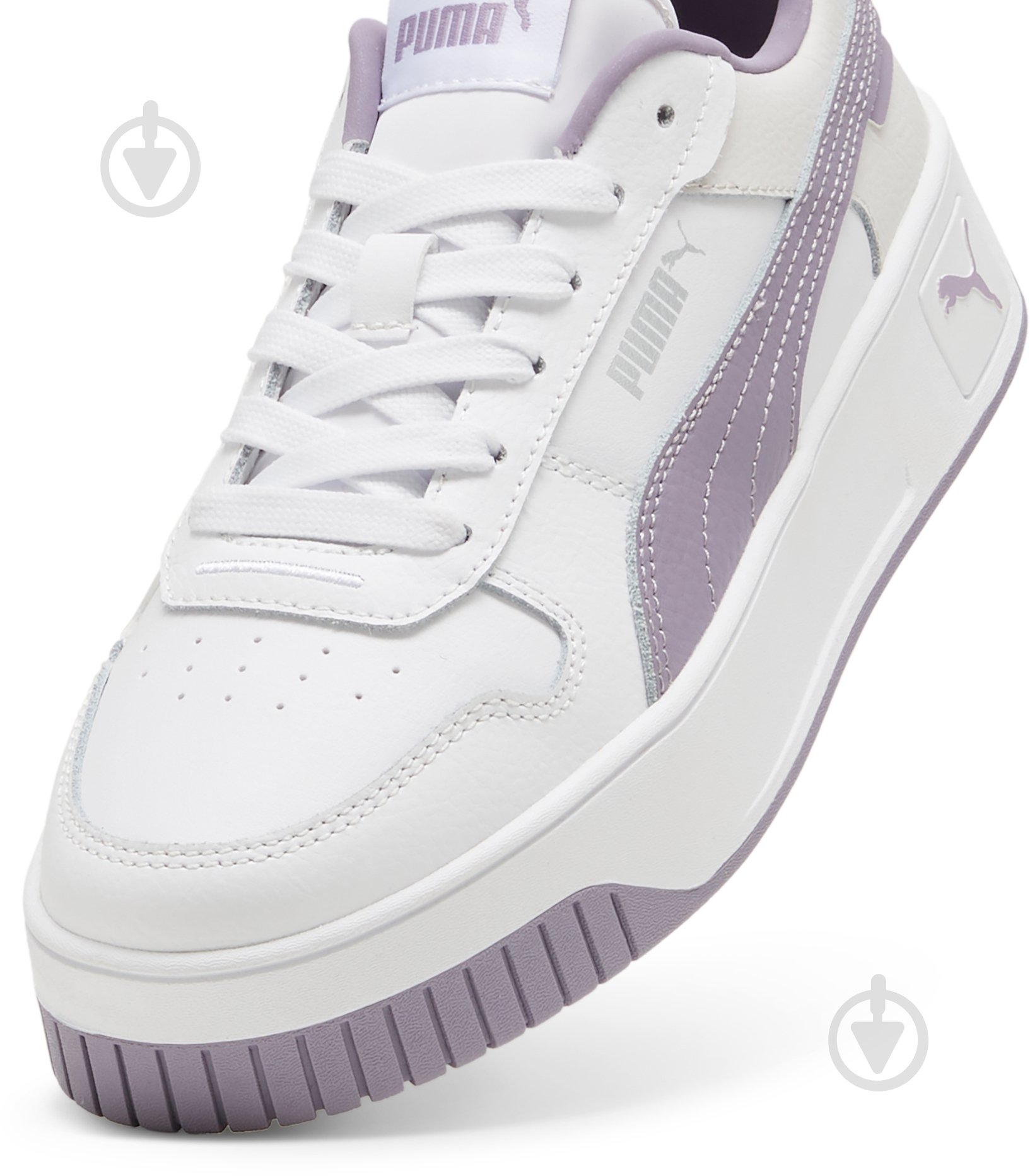 Кроссовки для девочек демисезонные Puma CARINA STREET JR 39384612 р.36 белые - фото 4