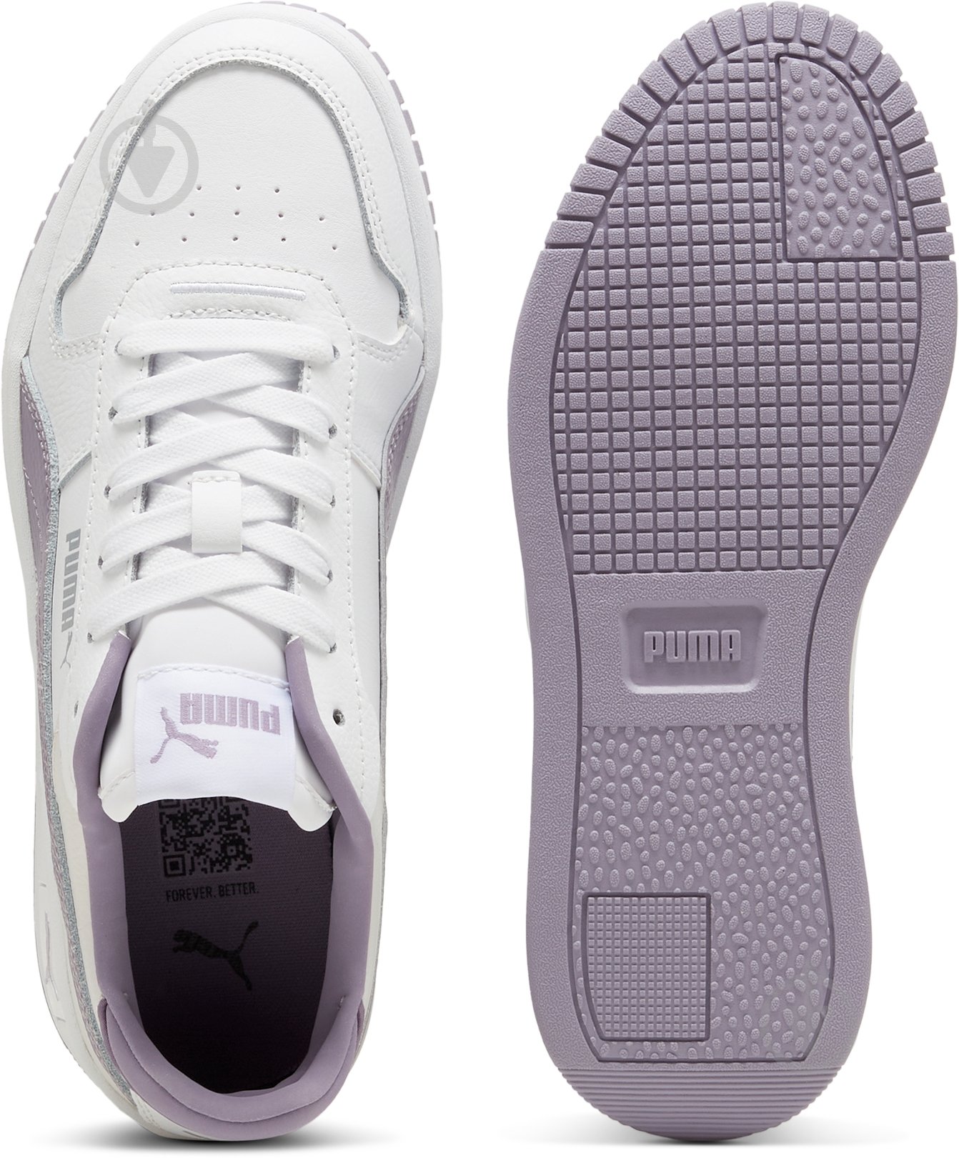 Кроссовки для девочек демисезонные Puma CARINA STREET JR 39384612 р.36 белые - фото 6