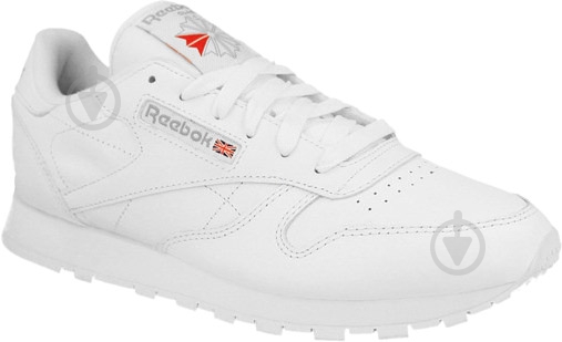 Кроссовки мужские демисезонные Reebok CL LTHR 2232 р.38 белые - фото 1