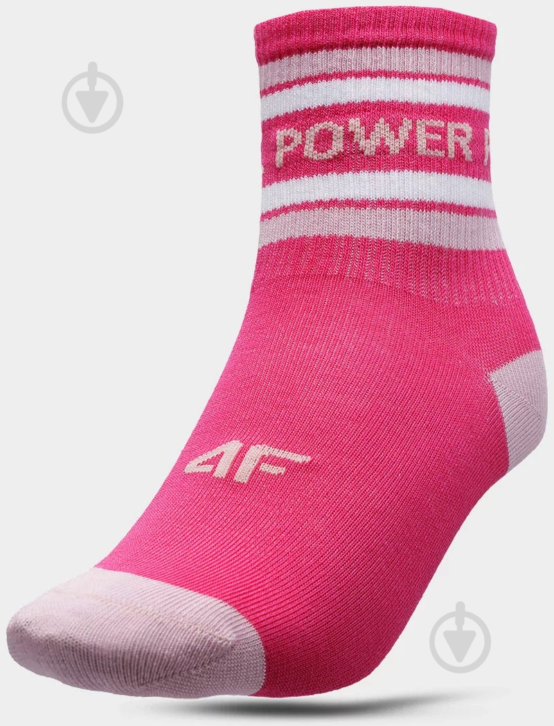 Носки 4F SOCKS CAS F100 (2PACK) 4FJSS23USOCF100-90S р.36-38 розовый 2 пари шт. - фото 2