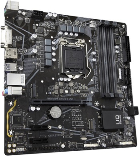 Материнская плата Gigabyte B560M DS3H V2 (Socket 1200, Intel B560, micro ATX) - фото 3