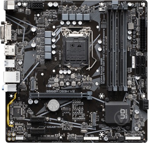 Материнская плата Gigabyte B560M DS3H V2 (Socket 1200, Intel B560, micro ATX) - фото 1