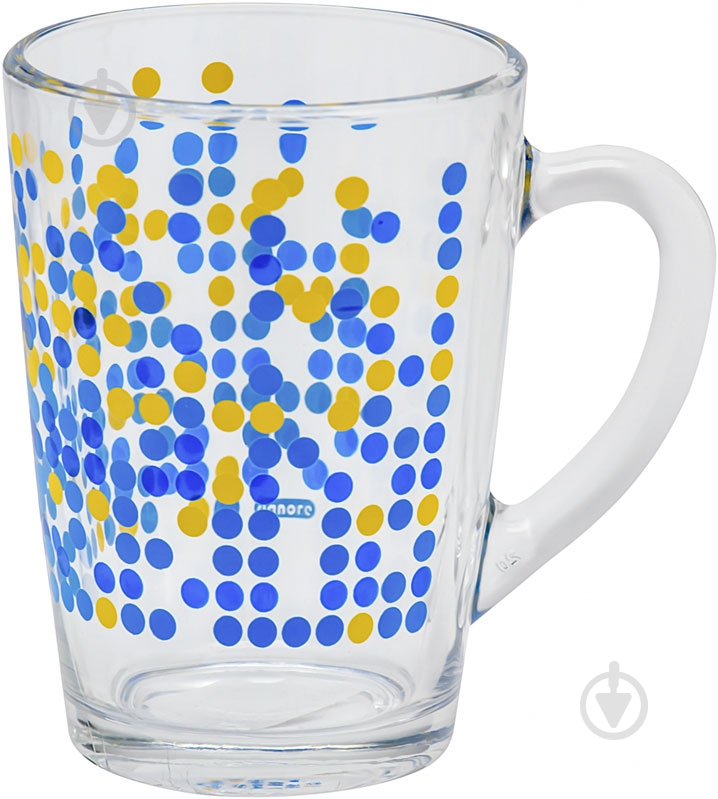 Чашка Danore Крапки сині 300 мл - фото 1