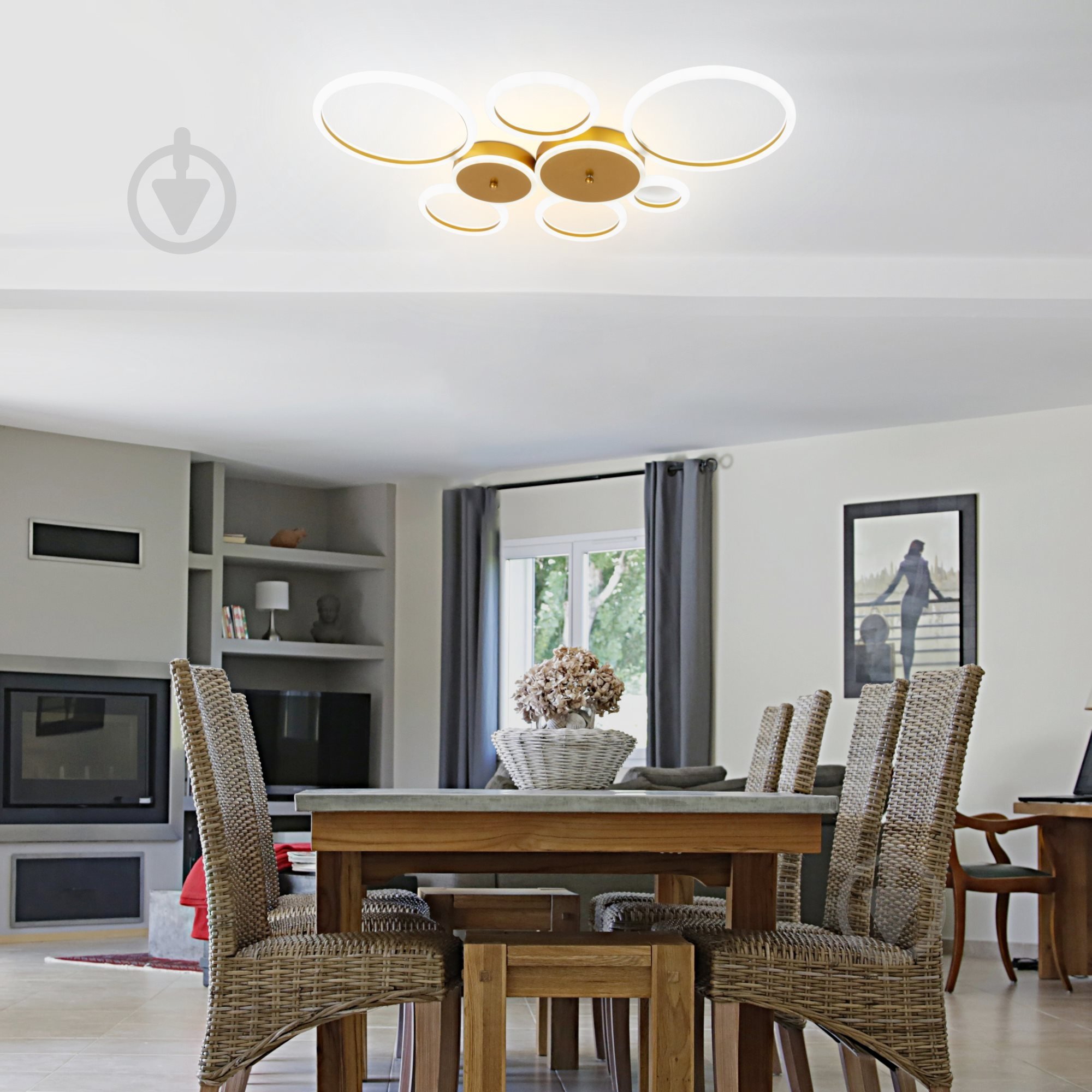 Люстра світлодіодна Sirius N 3837 GD 172 Вт золото - фото 5