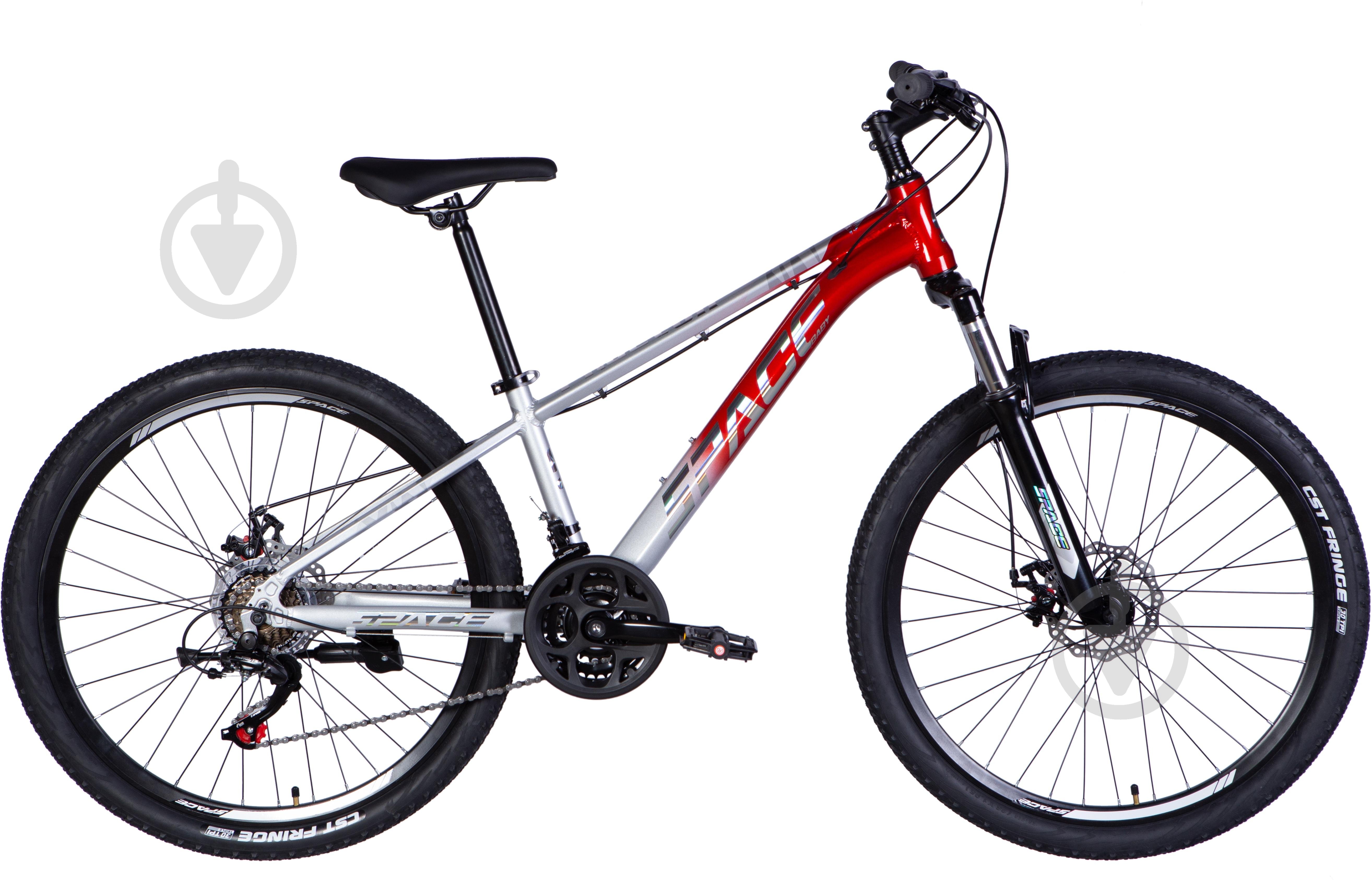 Велосипед Space 26" 13"(33 см) SPACE PHAETON DD FR OPS-SP-26-045 сріблясто-червоний - фото 1 Велосипед Space 26" 13"(33 см) SPACE PHAETON DD FR OPS-SP-26-045 сріблясто-червоний - фото 1
