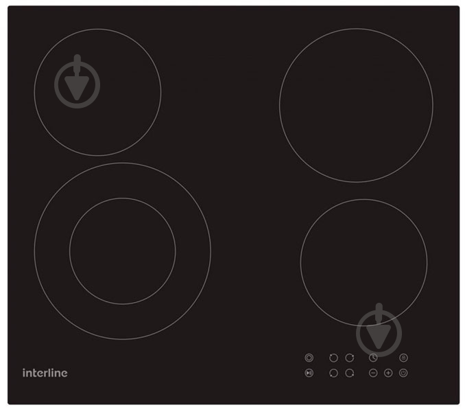 Варочная поверхность электрическая Interline VCE 6420 BK - фото 1