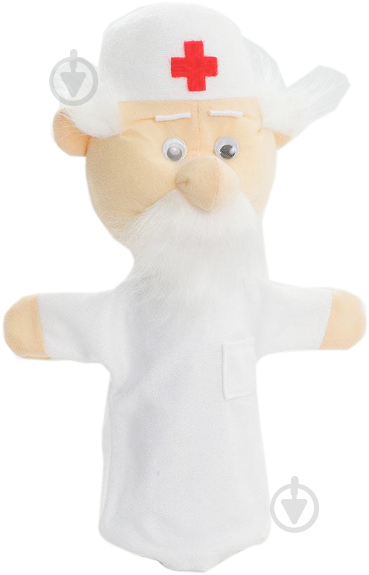Игрушка-рукавичка Копица Врач 35 см белый - фото 1