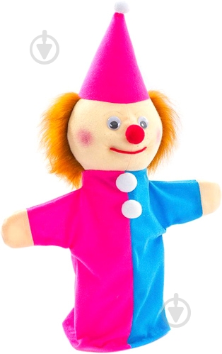 Іграшка-рукавичка Копиця Петрушка 35 см блакитний із рожевим - фото 1