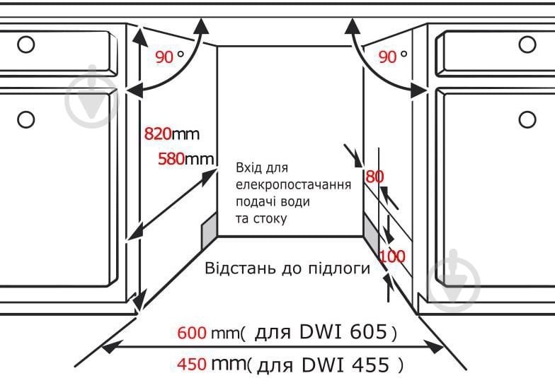 Вбудовувана посудомийна машина Interline DWI 605 L - фото 15
