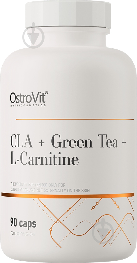 Жиросжигатель Ostrovit CLA + Green Tea + L-carnitine 122 г 90 капс. - фото 1
