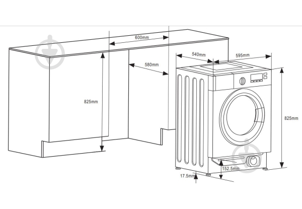 Встраиваемая стиральная машина с сушкой Interline WMC 8140 - фото 17