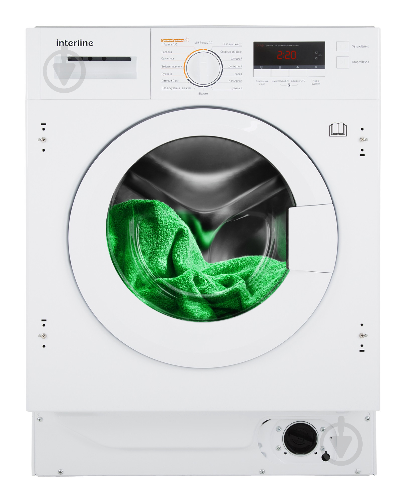 Встраиваемая стиральная машина с сушкой Interline WMC 8140 - фото 1