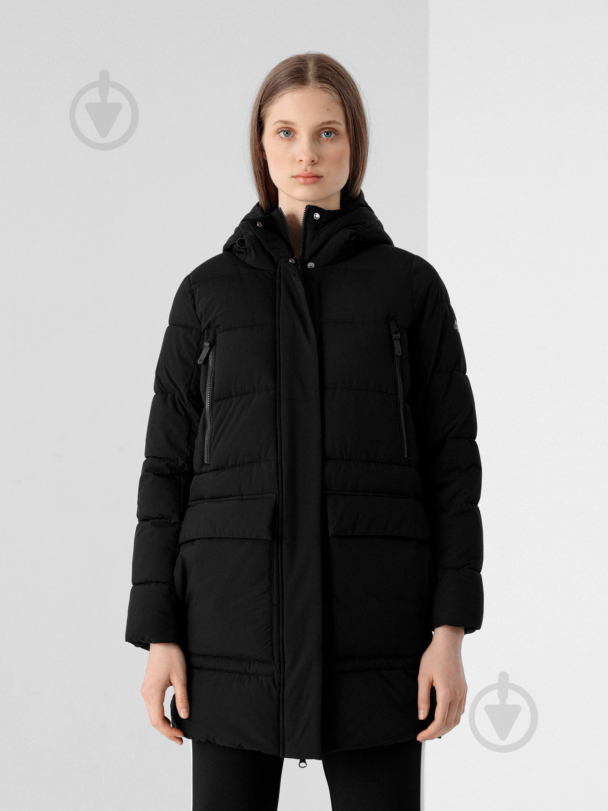 Куртка-парка женская зимняя 4F H4Z21-KUDP013-20S р.XS черная - фото 1