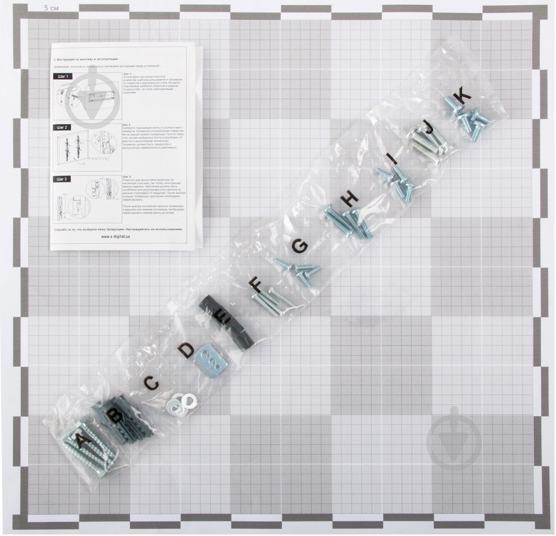 Крепление для телевизора X-Digital ST315 наклонные 26"-55" черный - фото 3