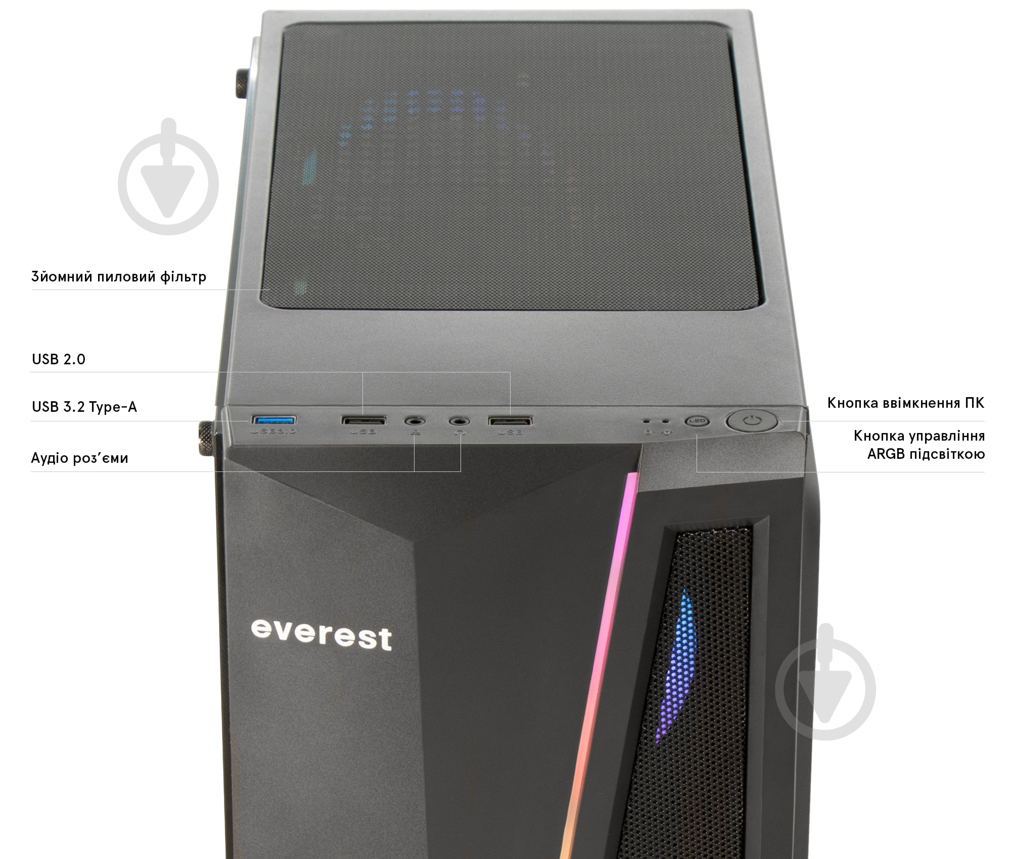 Комп'ютер Everest Home (4060_5640) black - фото 7