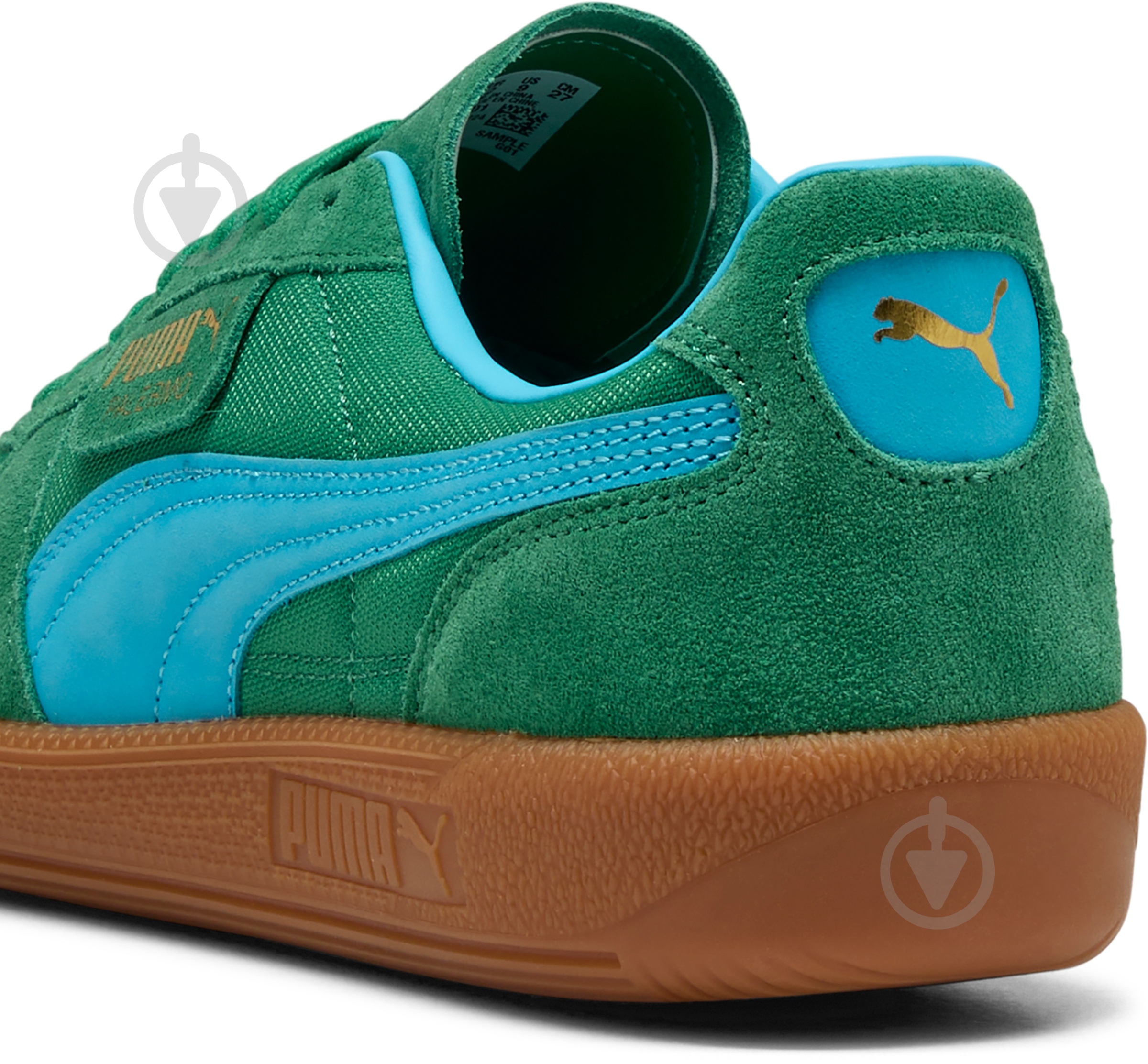 Кеды мужские демисезонные Puma Palermo Vintage Update 40136401 р.43 зеленые - фото 5 Кеды мужские демисезонные Puma Palermo Vintage Update 40136401 р.43 зеленые - фото 5