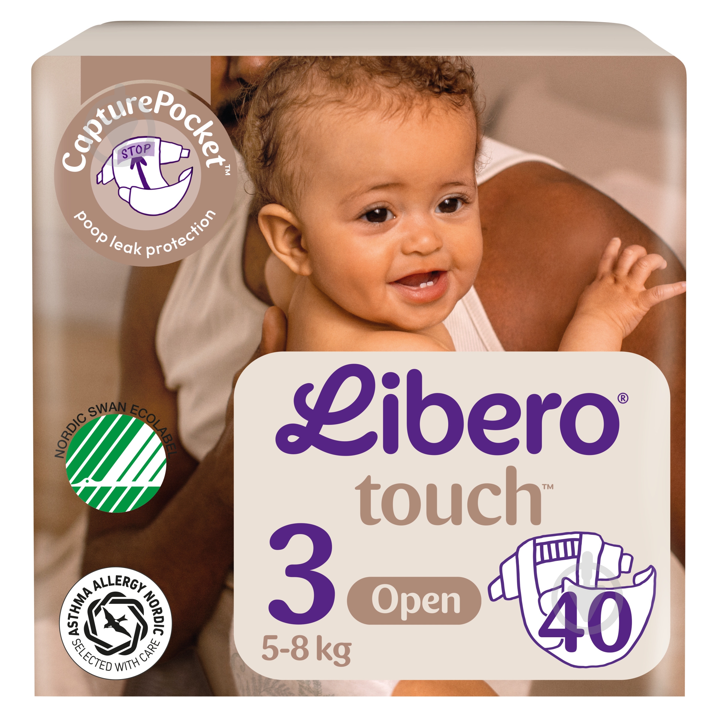 Подгузники Libero Touch 3 5-8 кг 40 шт. - фото 1