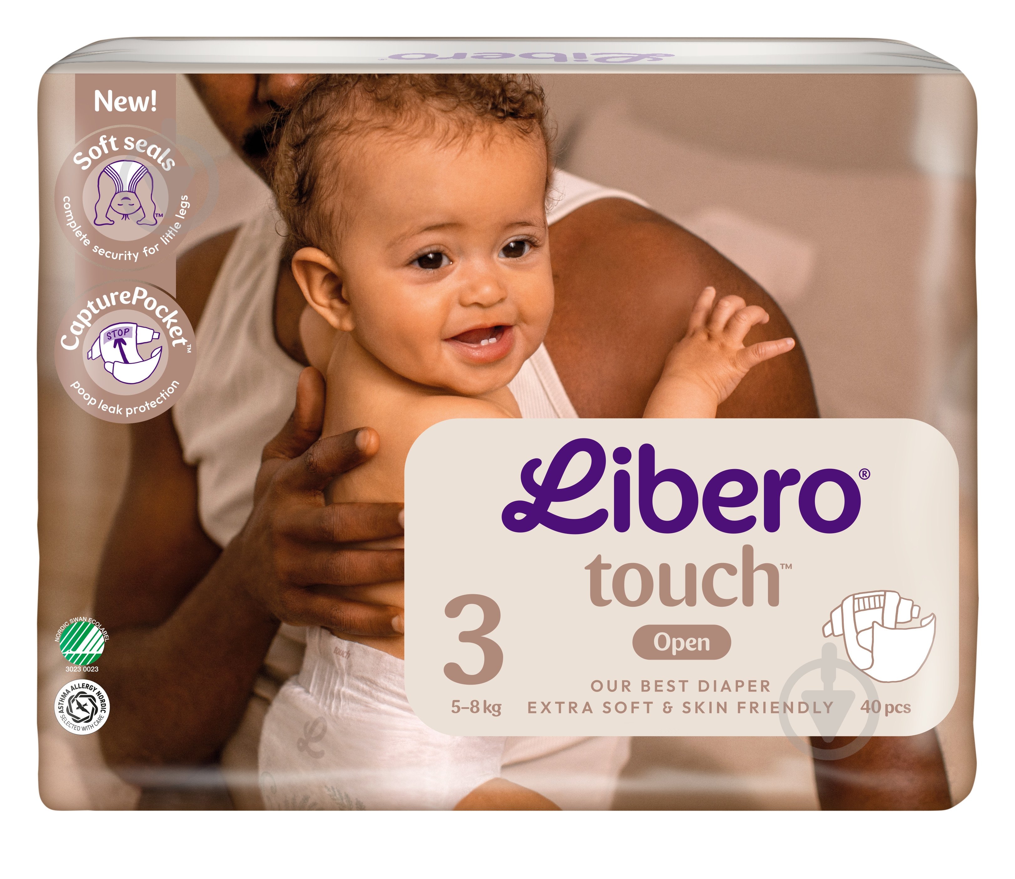 Подгузники Libero Touch 3 5-8 кг 40 шт. - фото 2