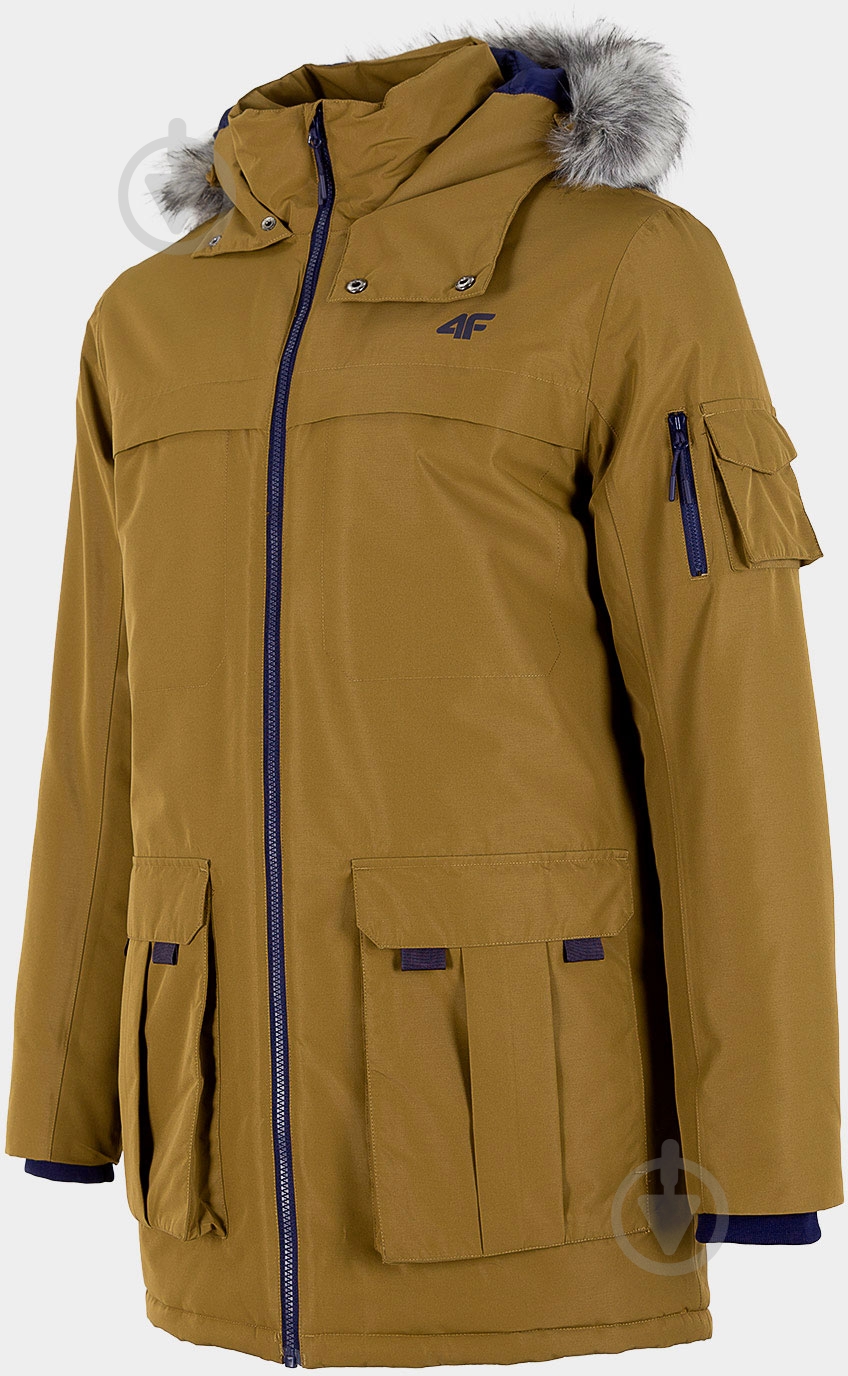 Куртка-парка чоловіча зимова 4F H4Z21-KUM001-81S р.2XL коричнева - фото 3 Куртка-парка чоловіча зимова 4F H4Z21-KUM001-81S р.2XL коричнева - фото 3