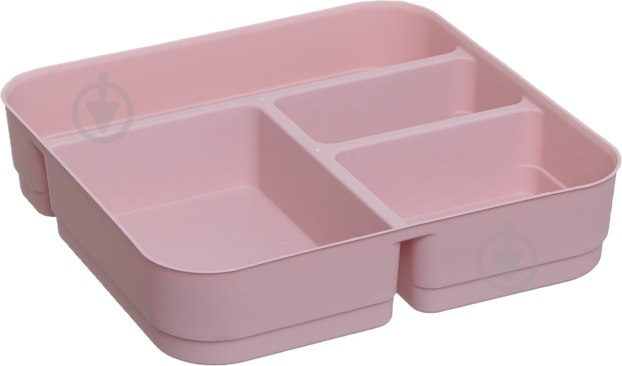 Ящик-органайзер для зберігання Gondol Plastic Bijouterie (Біжутерія) Box рожевий 110x250x - фото 5