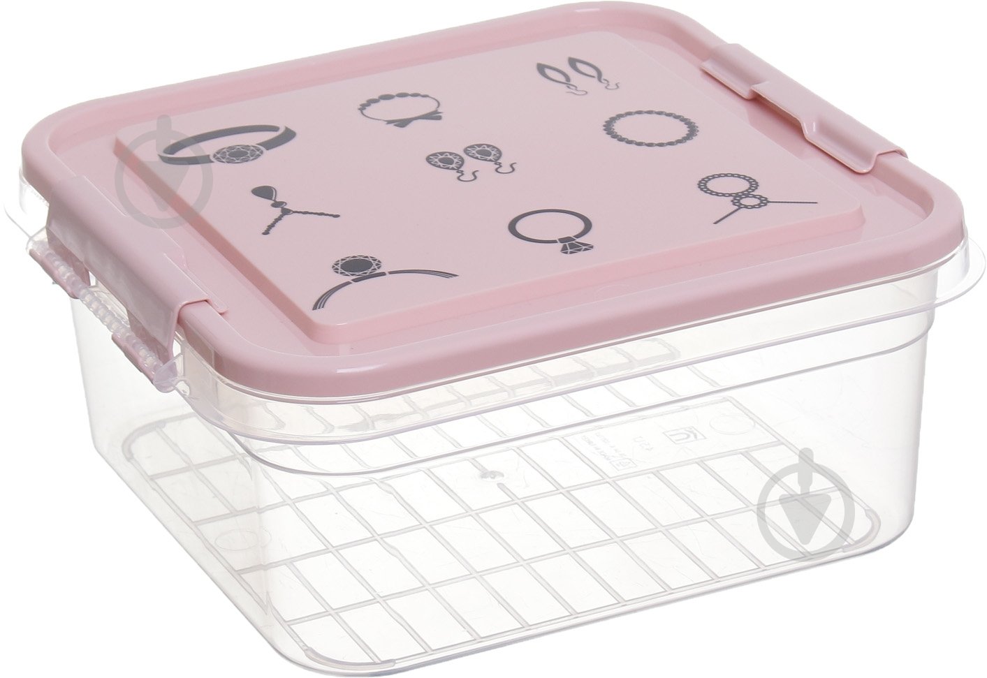 Ящик-органайзер для зберігання Gondol Plastic Bijouterie (Біжутерія) Box рожевий 110x250x - фото 6