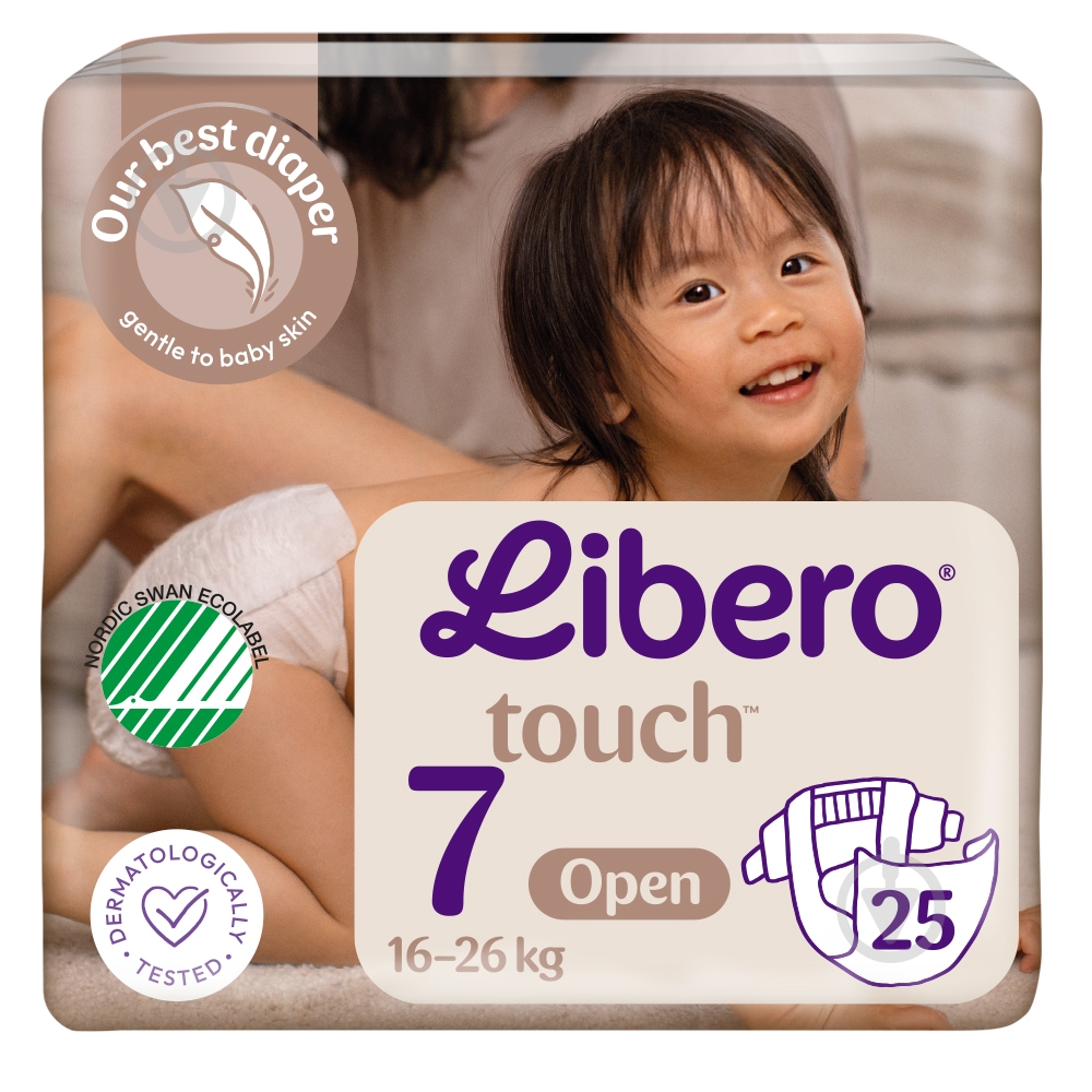 Подгузники Libero Touch 7 16-26 кг 25 шт. - фото 1