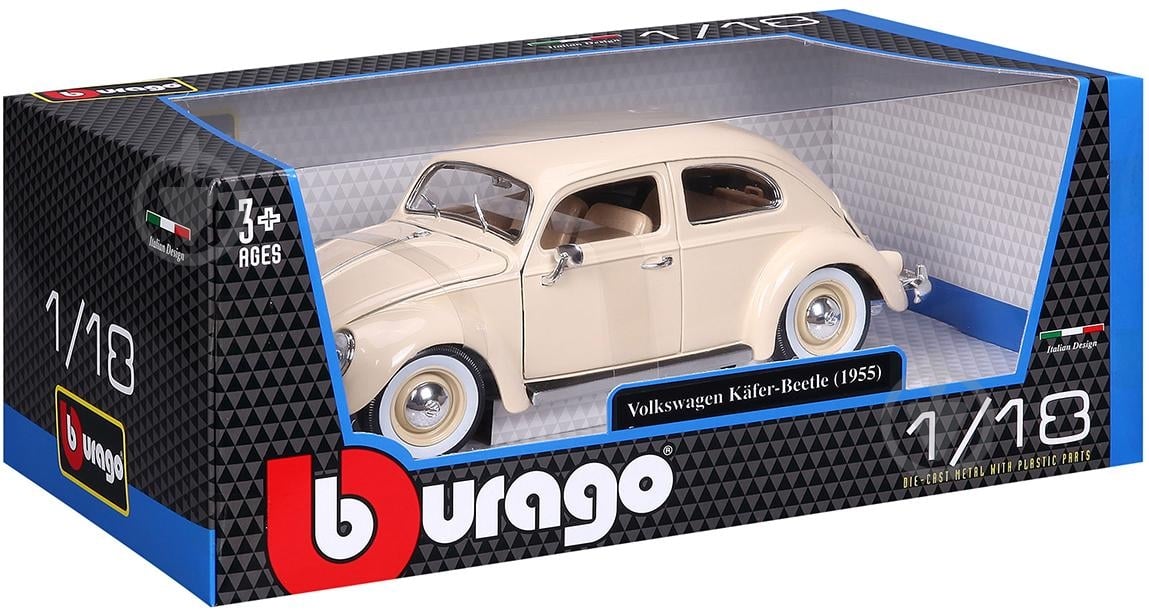 ᐉ Автомодель Bburago 1:18 Volkswagen Käfer Beetle 1955 бежевий 18