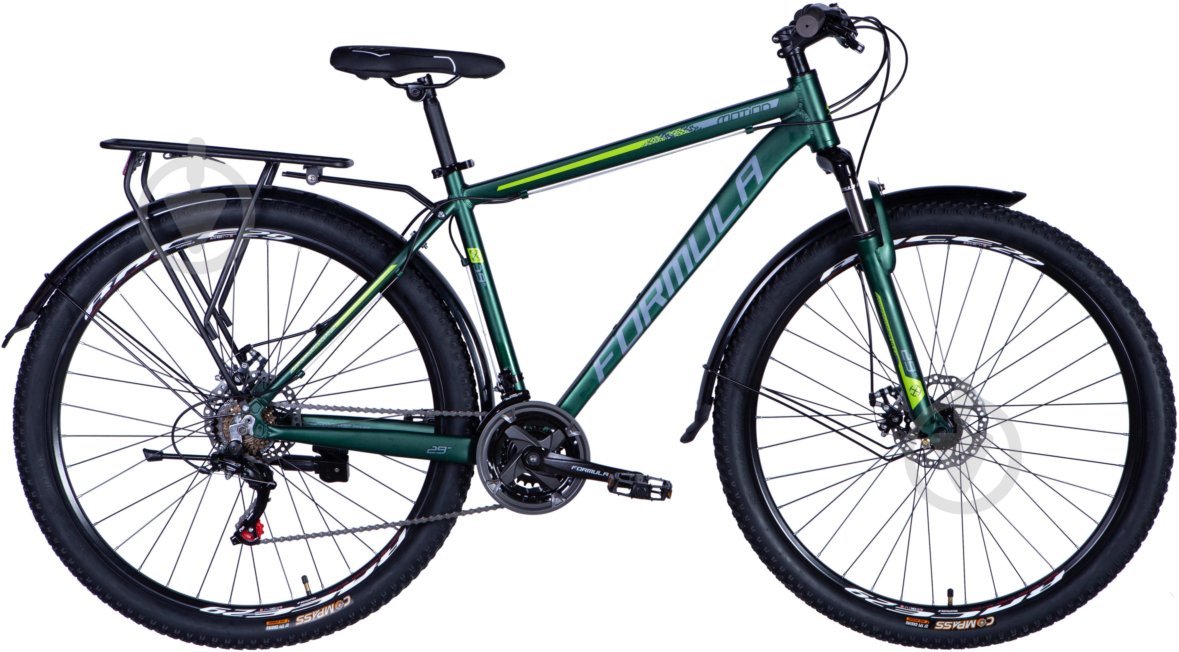 Велосипед Formula 29" 19"(48 см) MOTION PLUS OPS-FR-29-333 зелено-сірий - фото 1 Велосипед Formula 29" 19"(48 см) MOTION PLUS OPS-FR-29-333 зелено-сірий - фото 1