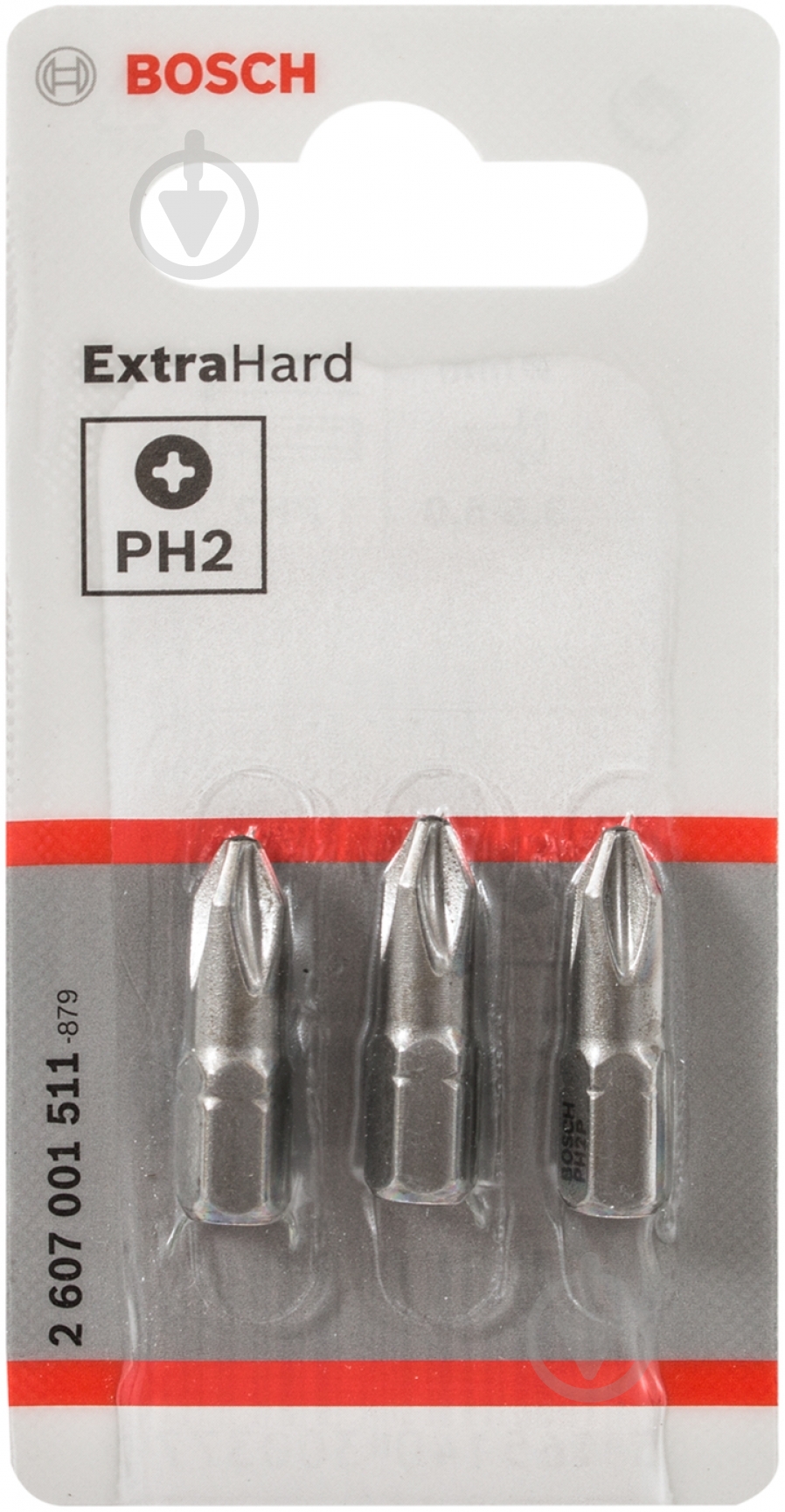 Біта Bosch XH PH2x25 мм 3 шт. 2607001511 - фото 3