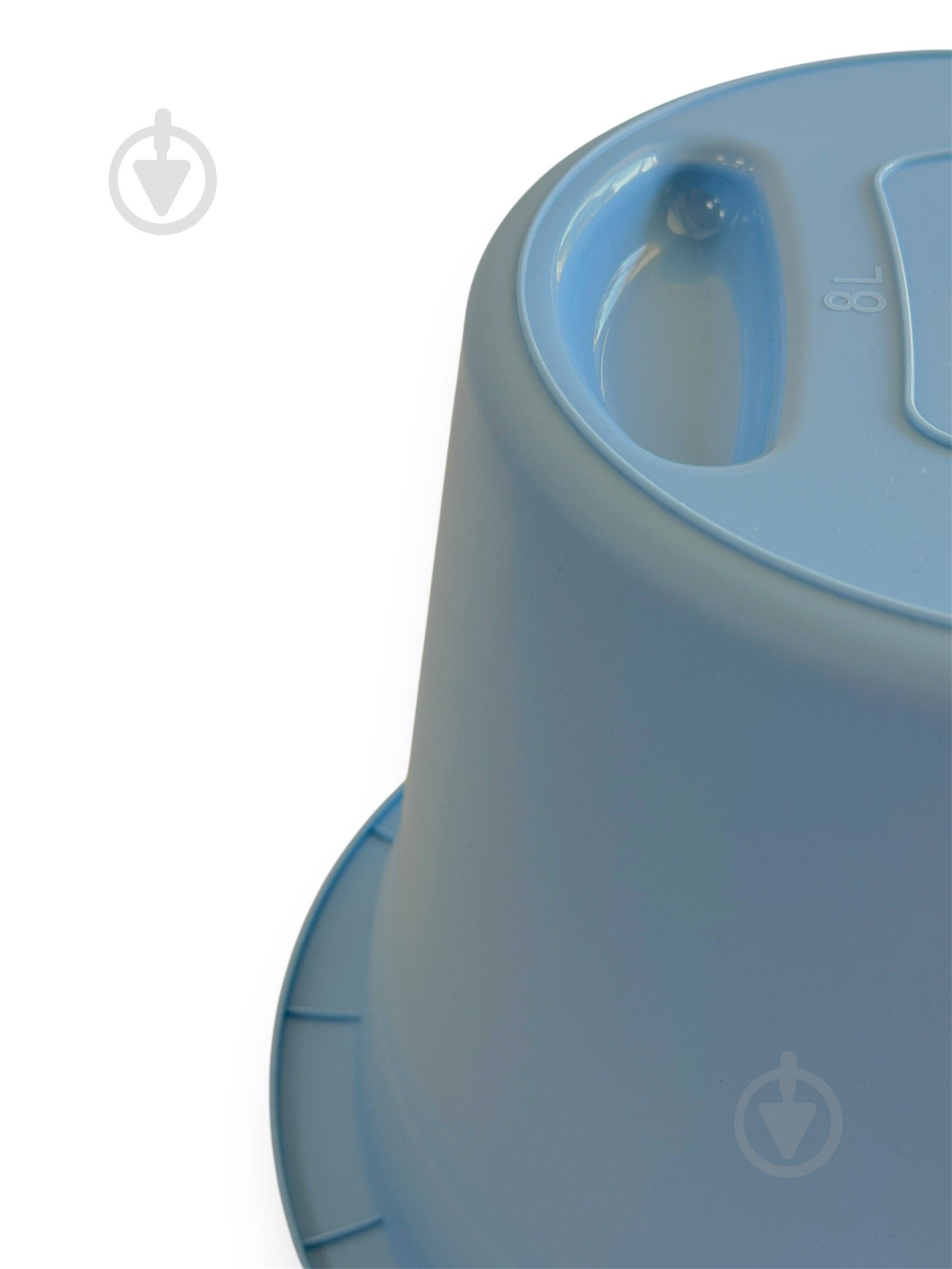 Ведро обычное Viva Lux 8 л голубой - фото 2