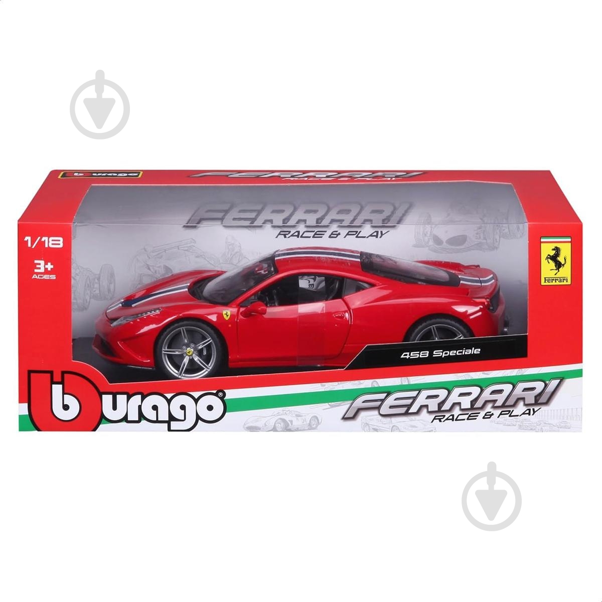 Автомодель Bburago 1:18 Ferrari 458 Speciale 18-16002 - фото 1