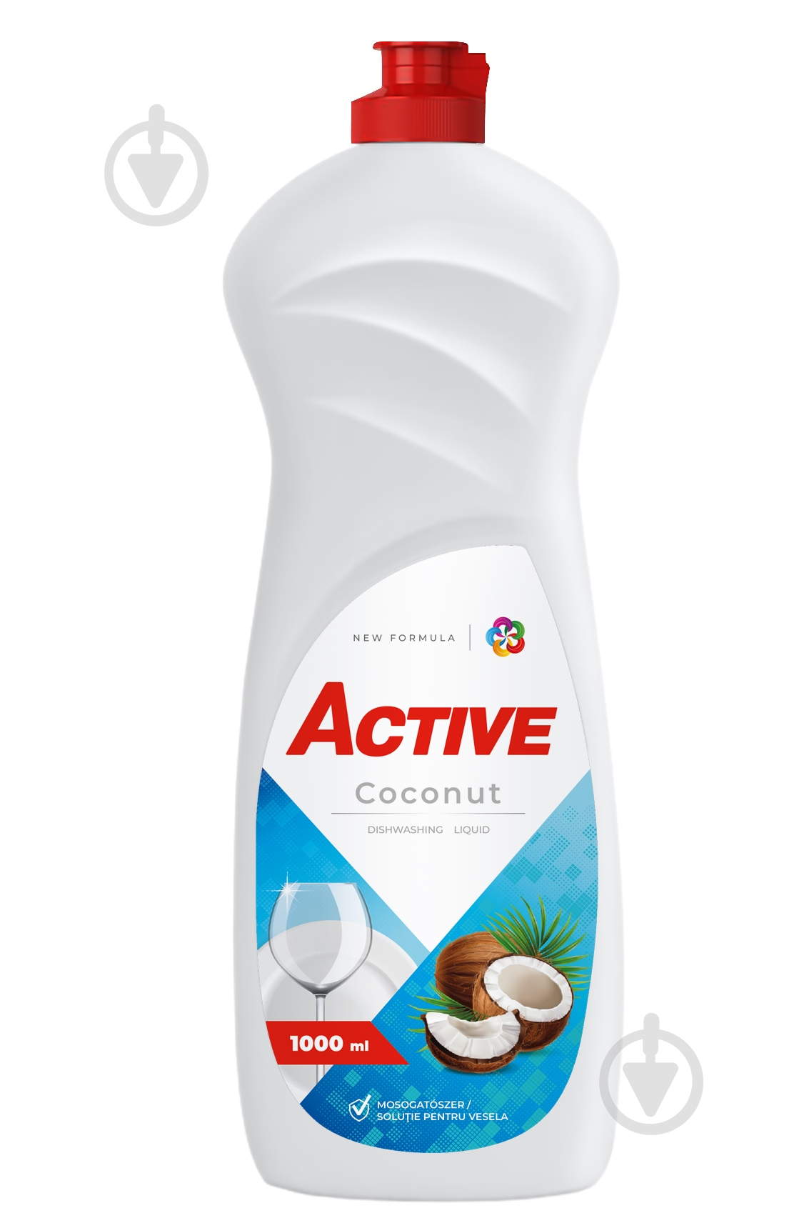 Засіб для ручного миття посуду ACTIVE chemistry Кокос 1 л - фото 1