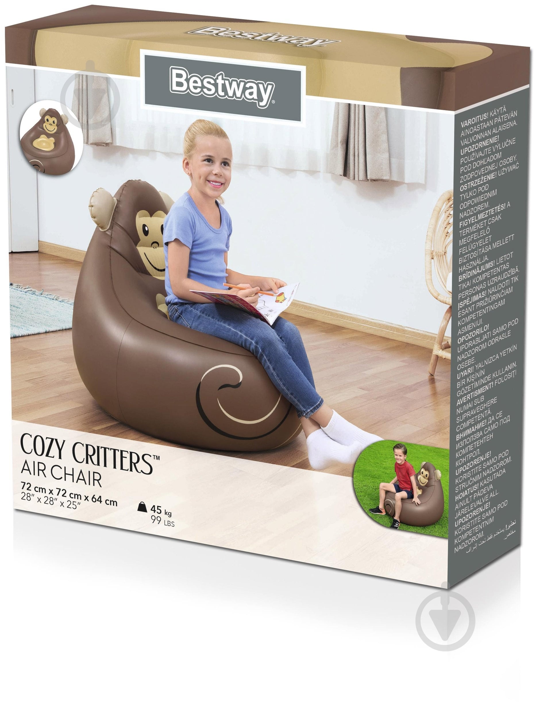 Кресло Bestway ø72 Cozy Critters - фото 24