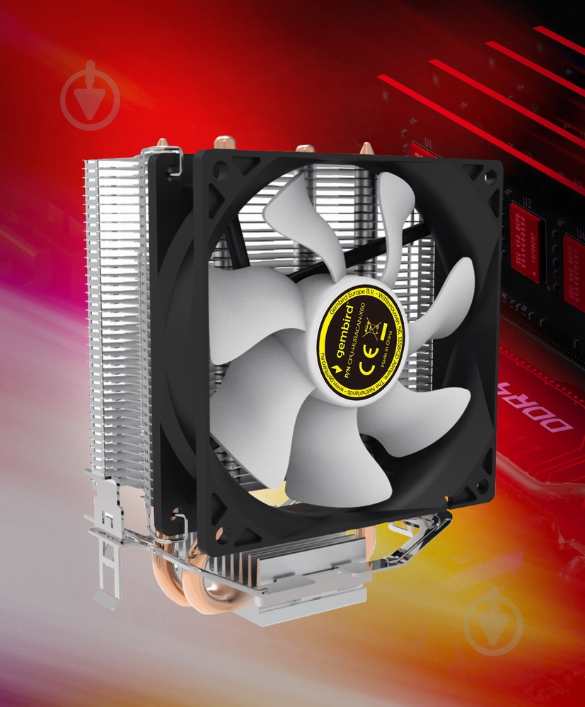 Процессорный кулер Gembird 9 см, TDP 95 Вт - фото 7 Процессорный кулер Gembird 9 см, TDP 95 Вт - фото 7