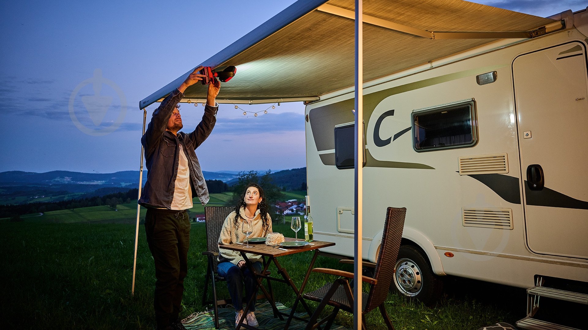 Фонарь кемпинговый Einhell аккумуляторный PXC GC-OL 18/1500 Li - Solo 2320120 - фото 5