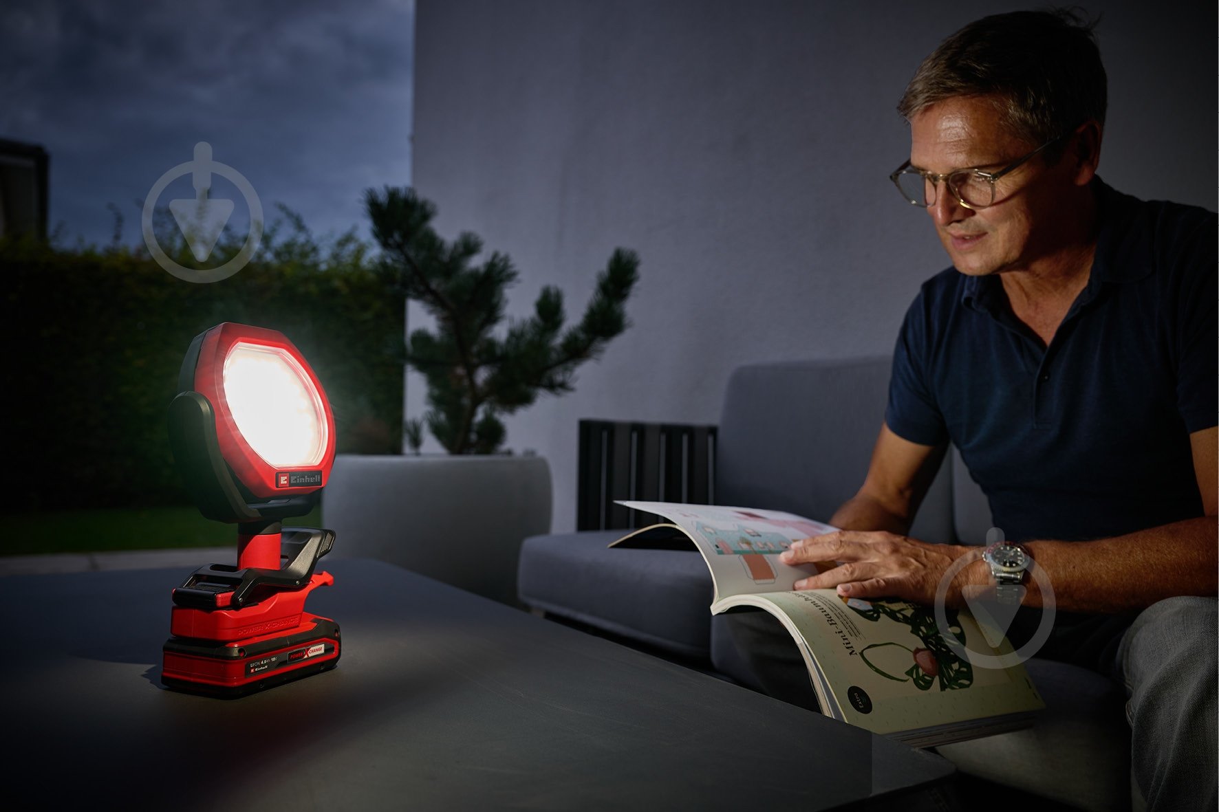 Фонарь кемпинговый Einhell аккумуляторный PXC GC-OL 18/1500 Li - Solo 2320120 - фото 4