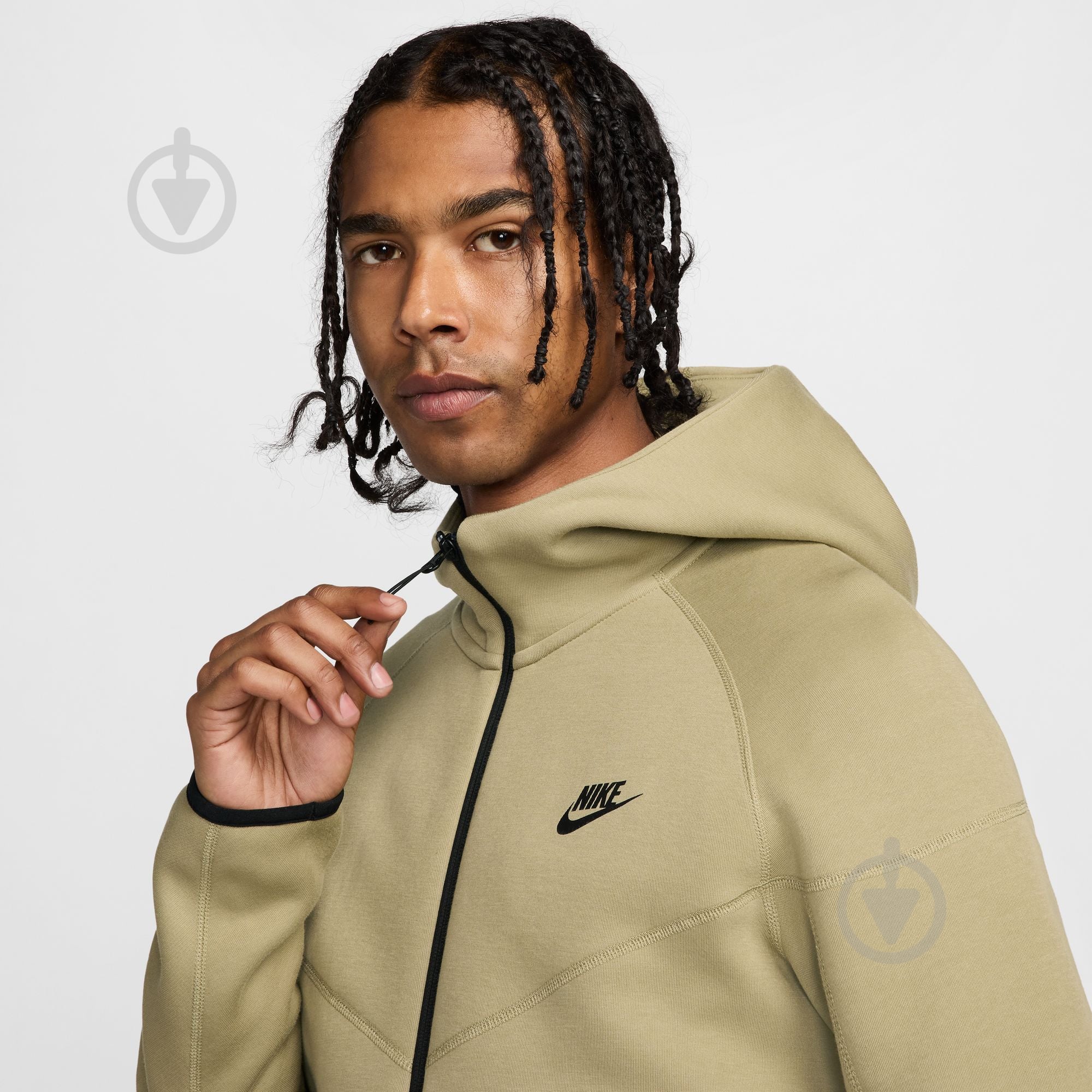 ᐉ Джемпер Nike M NK TCH FLC FZ WR HOODIE FB7921-277 р.L бежевый
