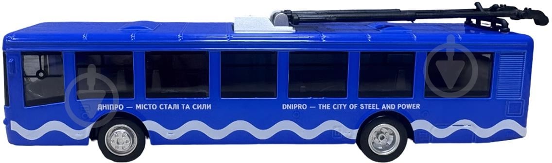 Модель TechnoDrive 1:43 Міський тролейбус Дніпро KM250424 - фото 2