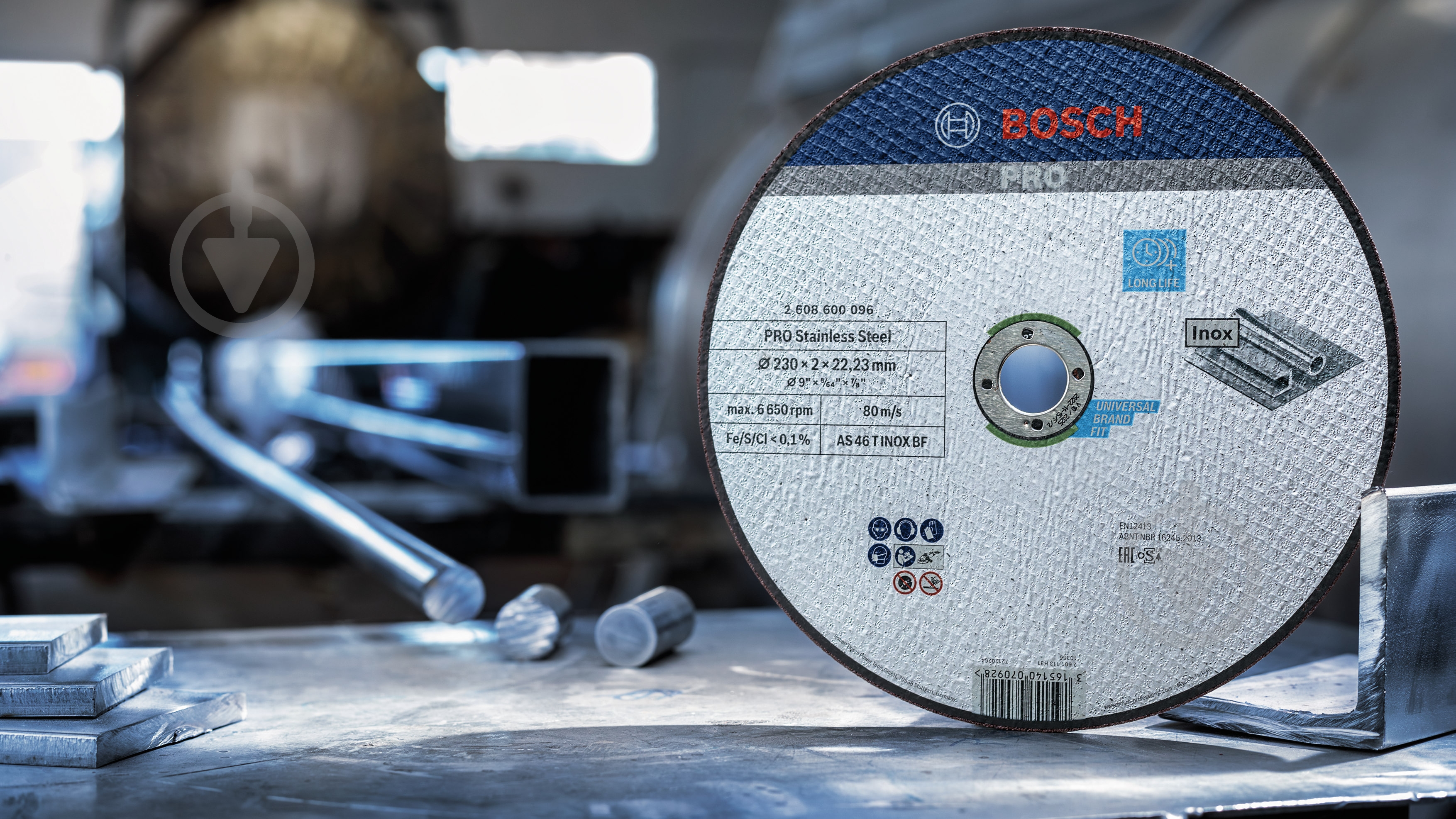 Круг відрізний Bosch 230х2,0x22,2 мм 2608600096 - фото 11
