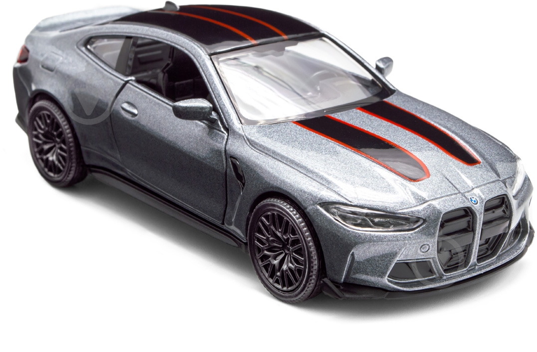 Автомодель TechnoDrive 1:43 BMW M4 CSL 2023 сірий 250436U - фото 7