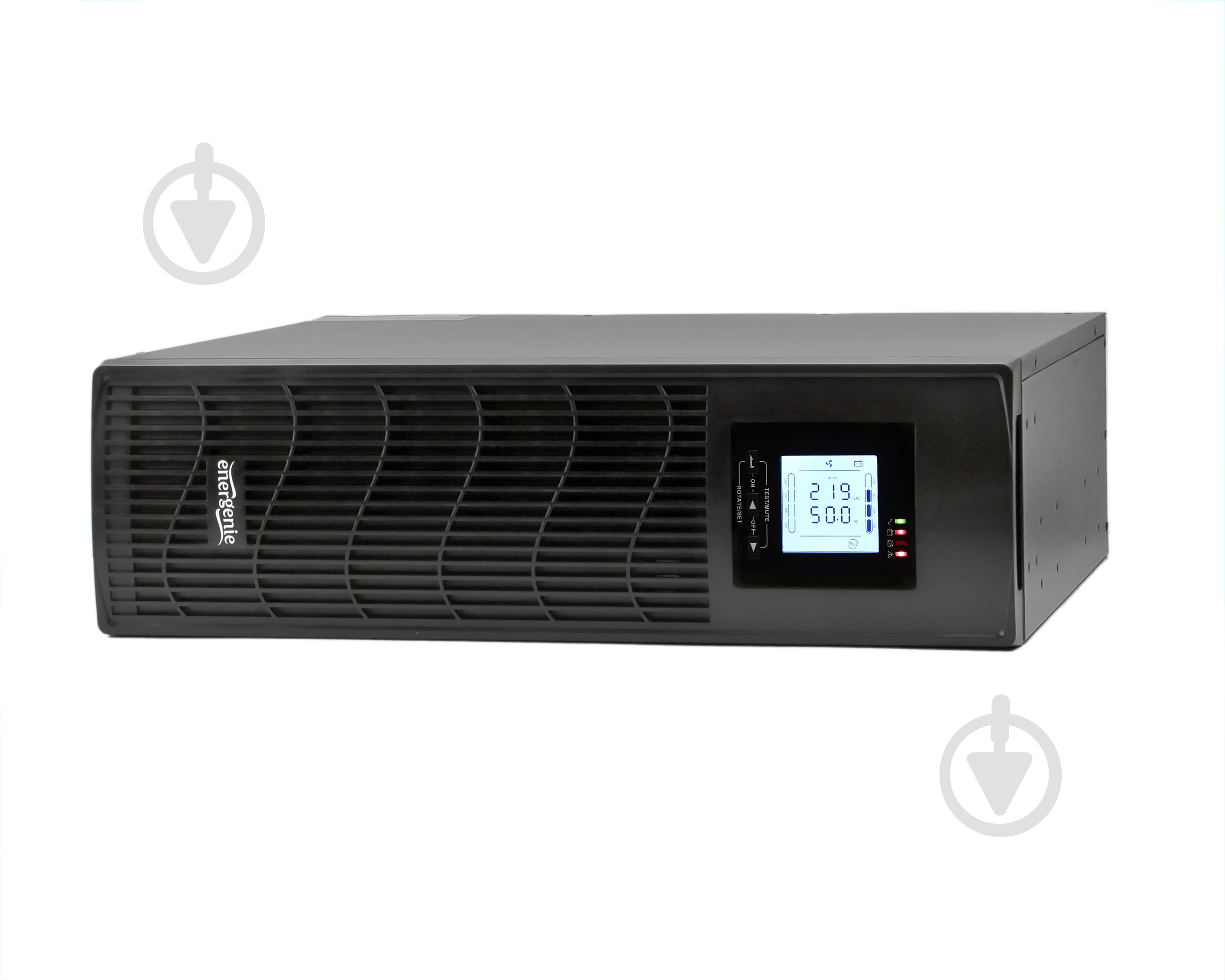 Джерело безперебійного живлення (ДБЖ) EnerGenie EG-UPSRACK-12, 2000VA, LCD, USB EG-UPSRACK-12 - фото 3